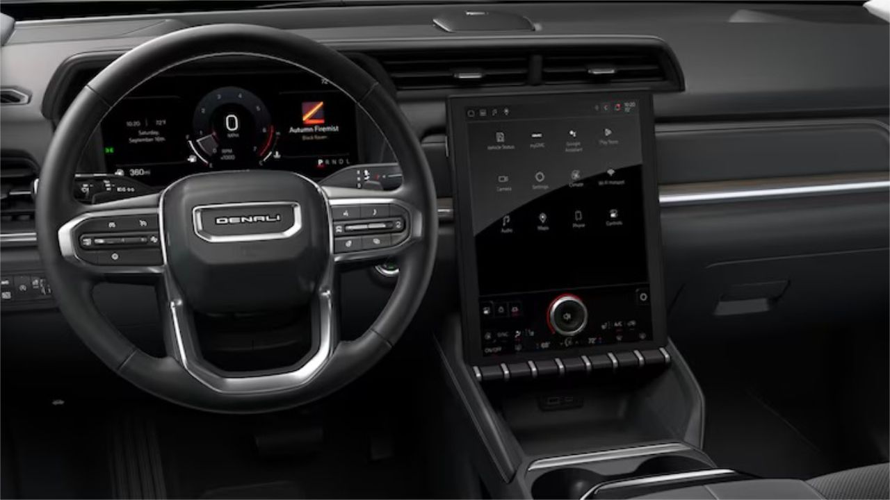 Modern 2026 GMC Terrain cabin with its centre touchscreen