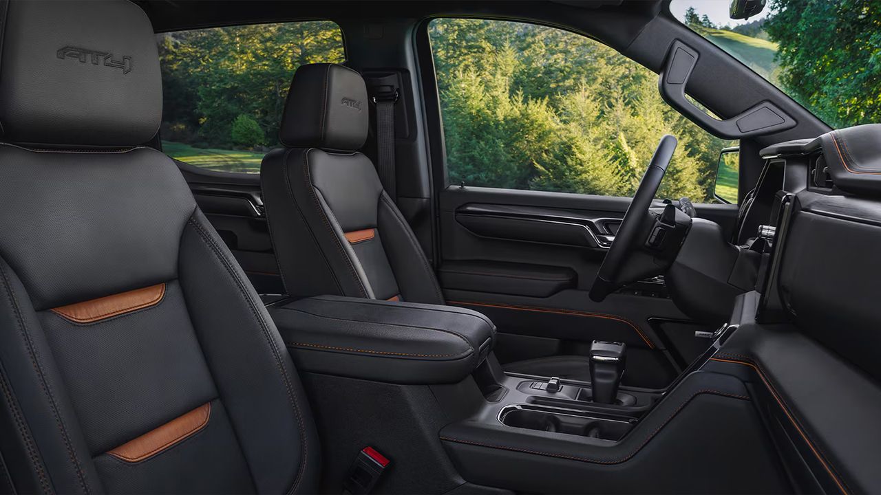 2026 GMC Sierra 1500 interior and front seats
